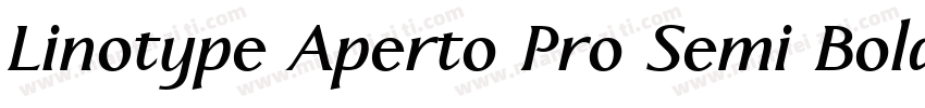 Linotype Aperto Pro Semi Bold字体转换